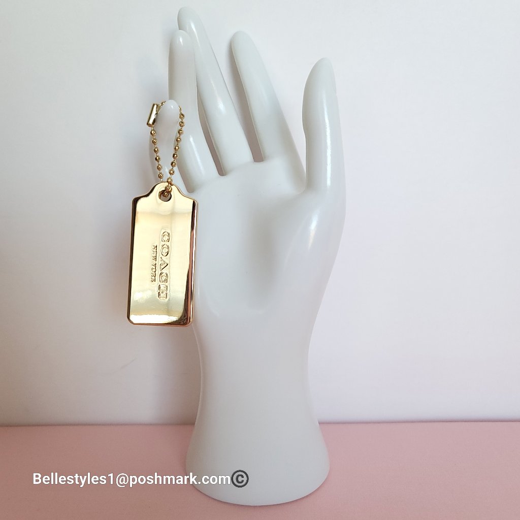 Coach Hangtags  Charms Replacement For Bags Backpacks SlingBags GoldTone